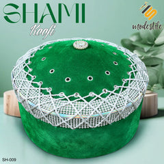Men’s Premium Muslim Shami Cap SH-009 – Islamic Imam Turkish Prayer Koofi Hat Imama Style