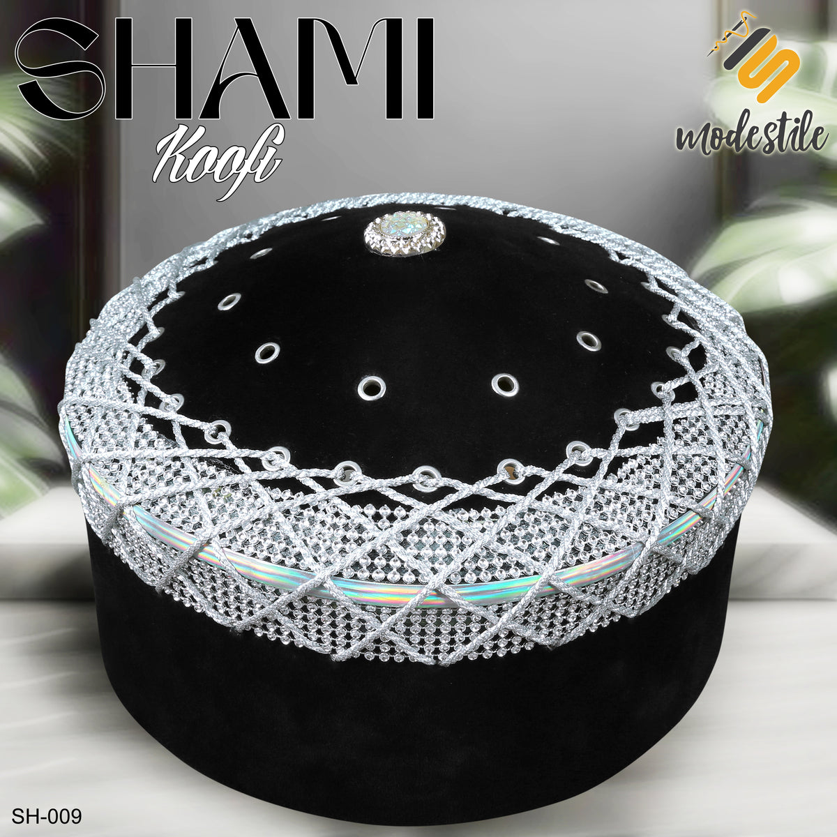 Men’s Premium Muslim Shami Cap SH-009 – Islamic Imam Turkish Prayer Koofi Hat Imama Style