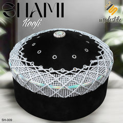 Men’s Premium Muslim Shami Cap SH-009 – Islamic Imam Turkish Prayer Koofi Hat Imama Style