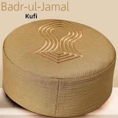 Badr-ul-Jamal Kufi – Premium Nalain Embroidered Islamic Prayer Cap for Men