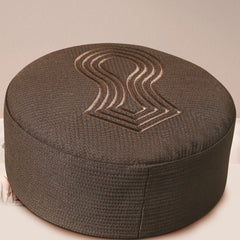 Badr-ul-Jamal Kufi – Premium Nalain Embroidered Islamic Prayer Cap for Men