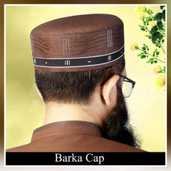 Muslim Barka Prayer Kufi Hat For Mens-Soft  Islamic Cap For Men