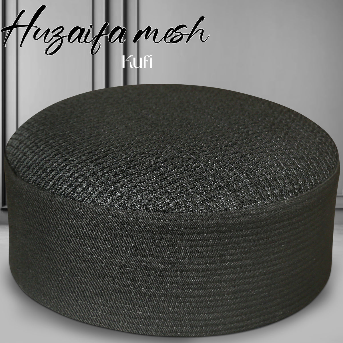Huzaifa Mesh Kufi Cap – Muslim Prayer Cap for Men