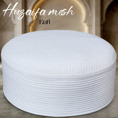 Huzaifa Mesh Kufi Cap – Muslim Prayer Cap for Men
