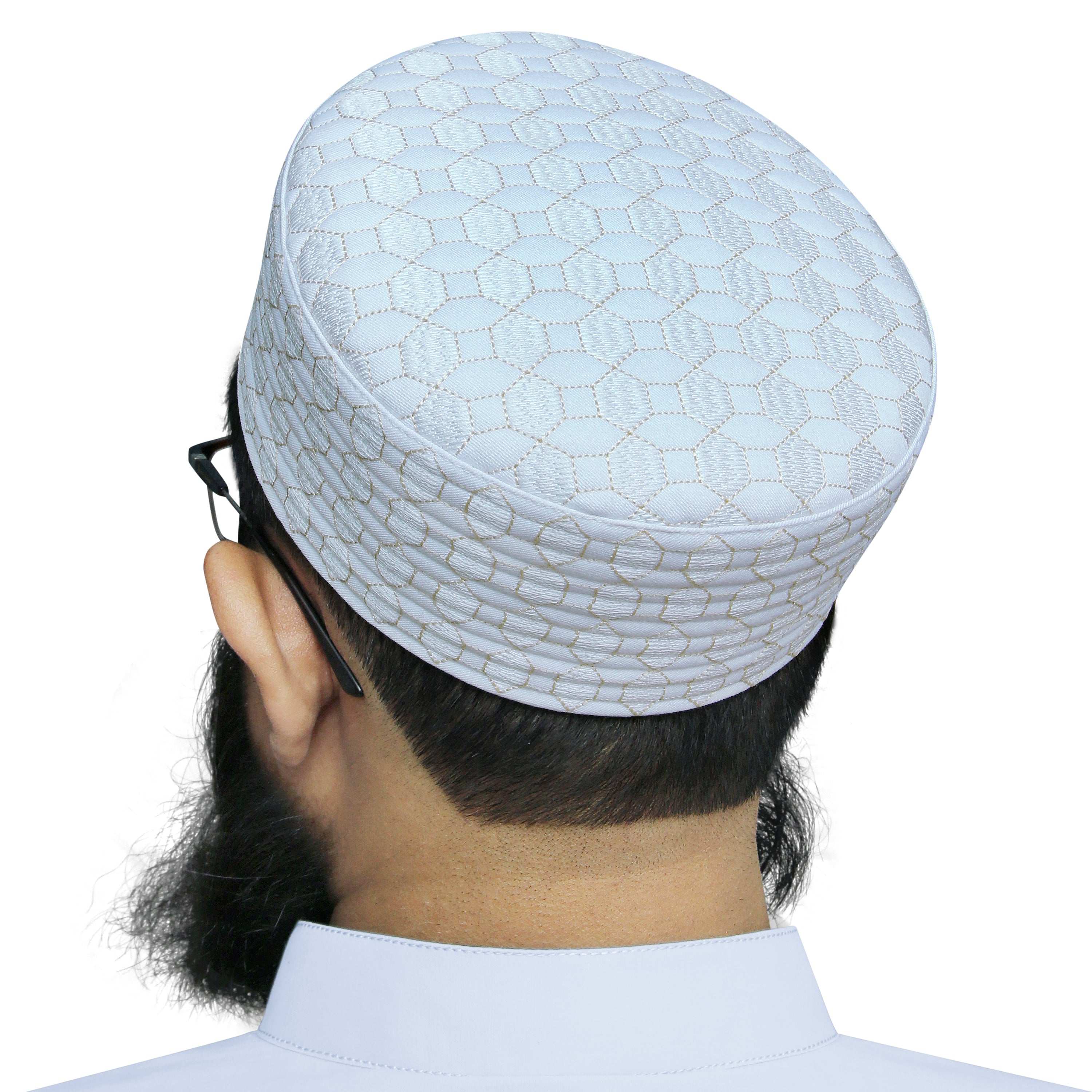 "Muslim Fayyad Prayer Kufi Hat For Mens"