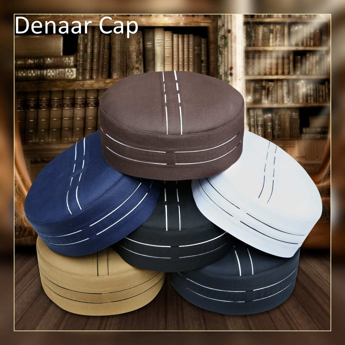 "Muslim Denaar Prayer Kufi Hat For Mens-Unique Muslim Kufi Hats for Men Modestile"