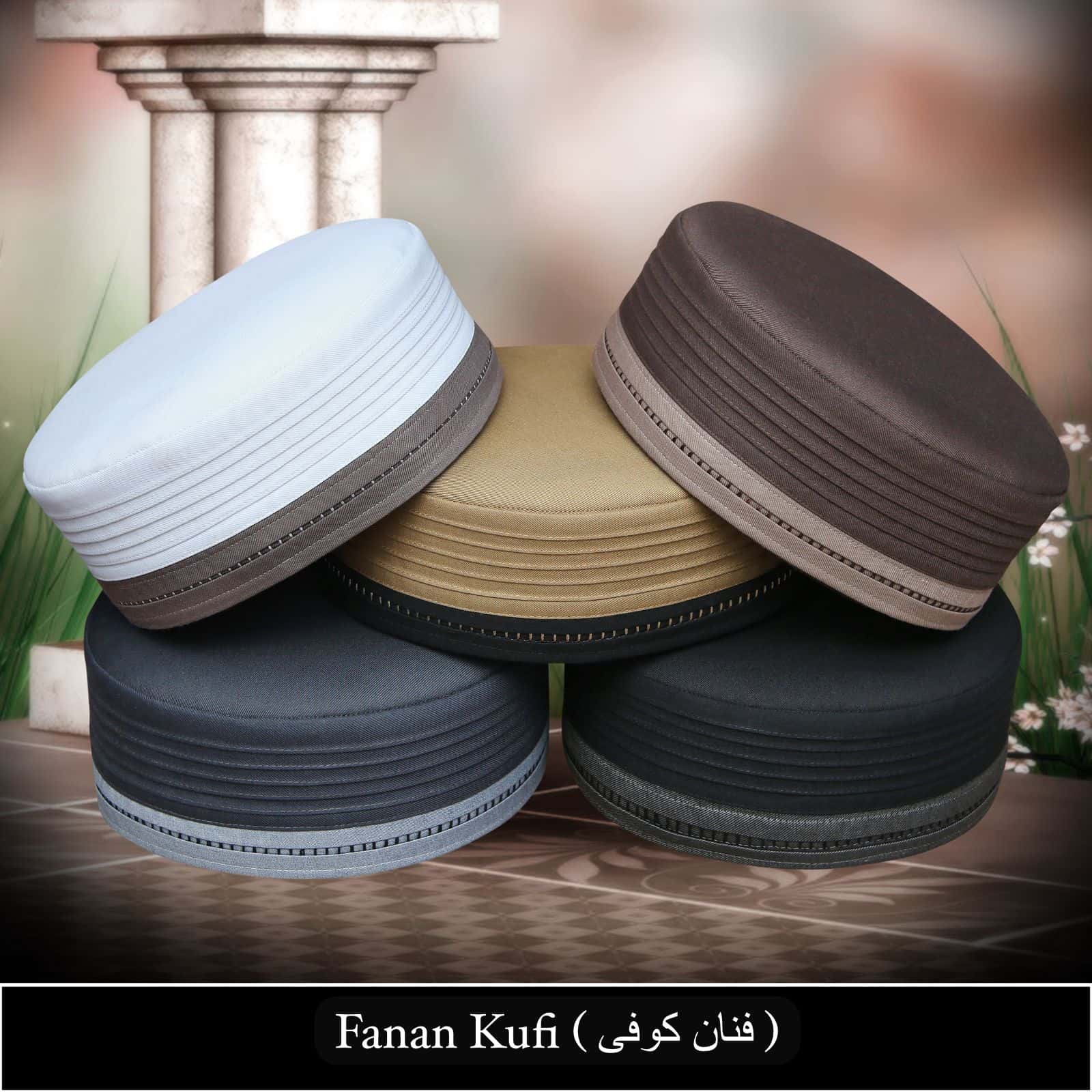 "Muslim Fanan Prayer Kufi Hat For Mens-Trendy Islamic prayer cap Modestile"
