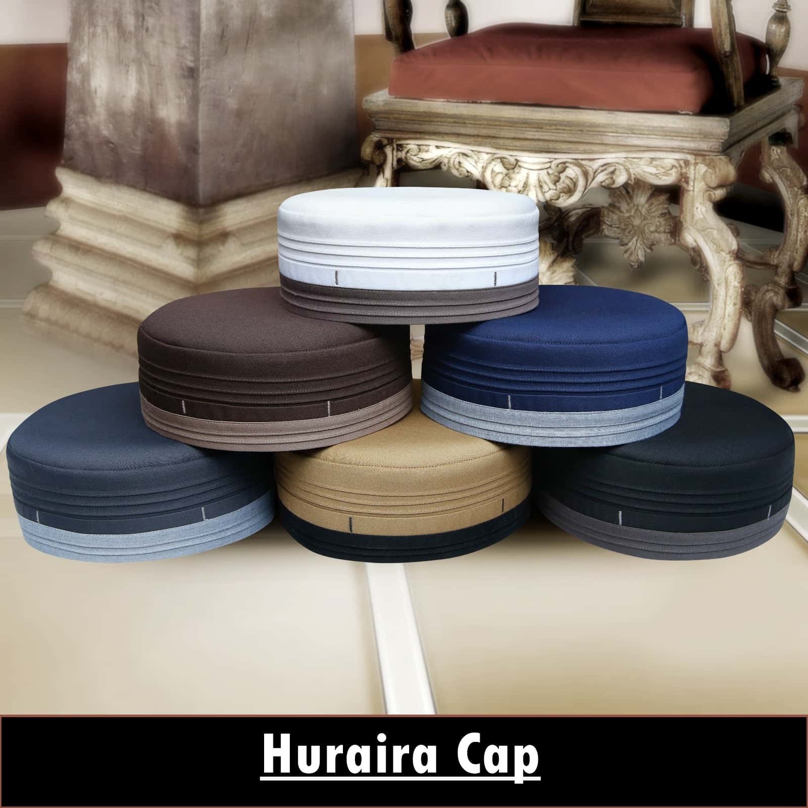"Muslim Huraira Prayer Kufi Hat For Mens-Best Islamic Hat For Men Modestile"