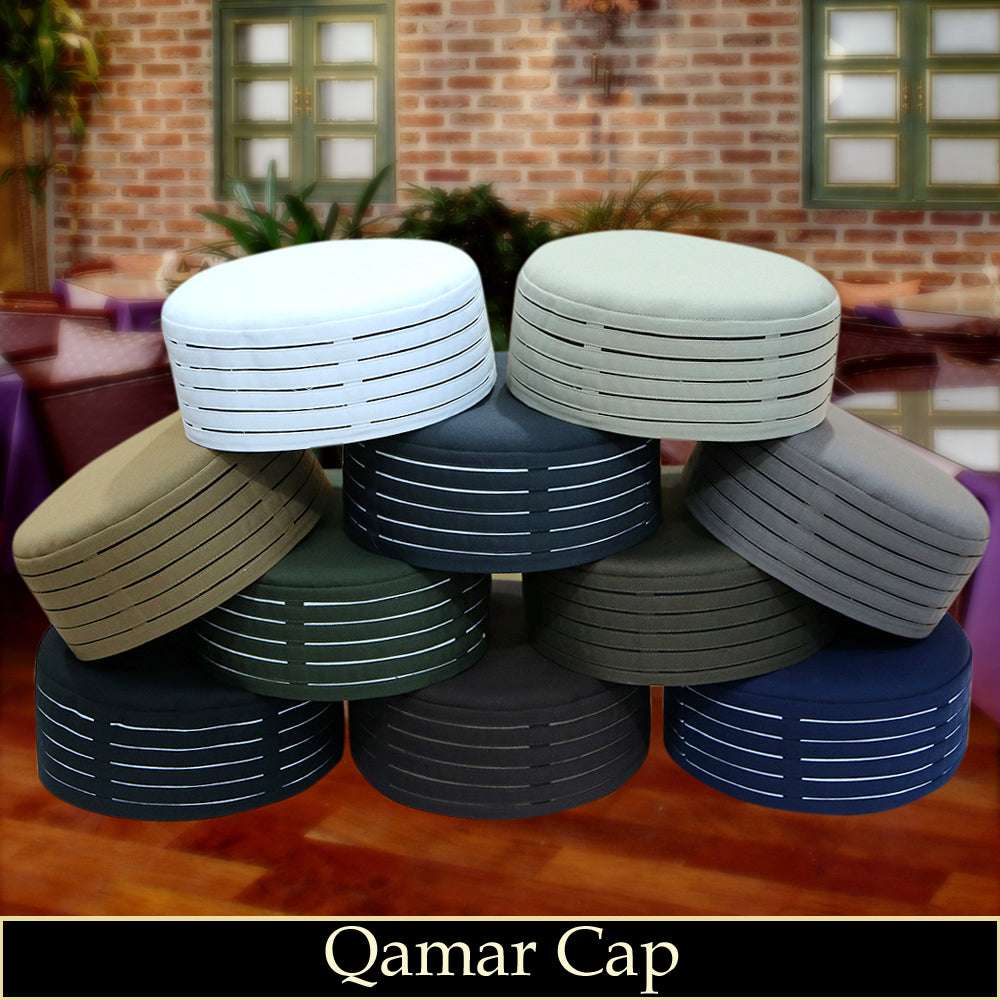 "Muslim Qamar Prayer Kufi Hat For Mens- Comfortable and Durable Modestile"