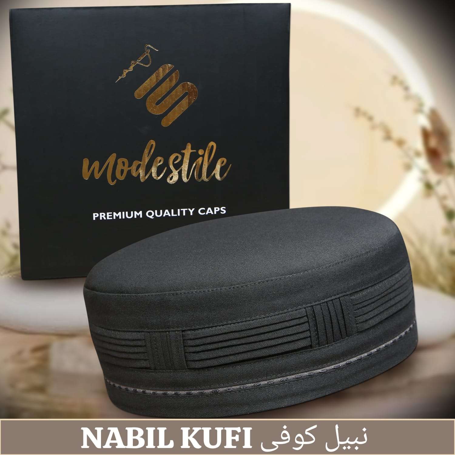 "Muslim Nabeel Prayer Kufi Hat For Mens- Crafted for Comfort Modestile"