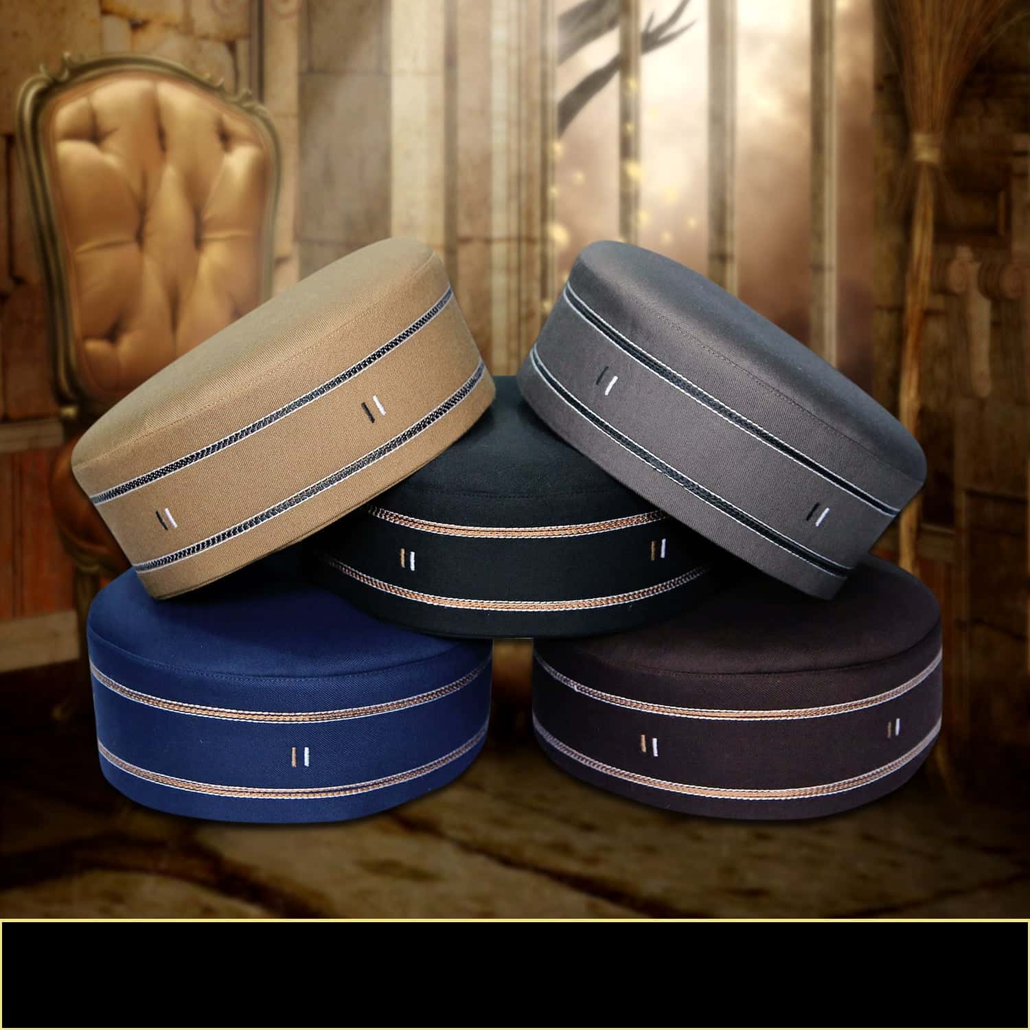 "Muslim Suroor Prayer Kufi Hat For Mens-Comfortable Namaz Headwear Modestile"