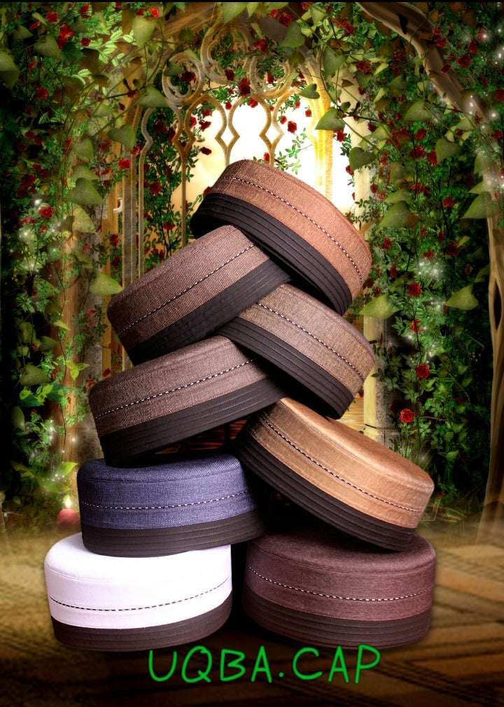 "Uqba Muslim Prayer Kufi Hat for Men-Comfortable Kufi Hat for Daily Wear"