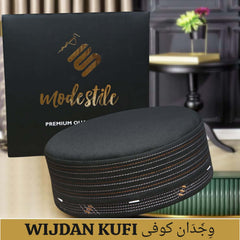 "Muslim Wajdaan Prayer Kufi Hat For Men – Traditional Islamic Cap Modestile"