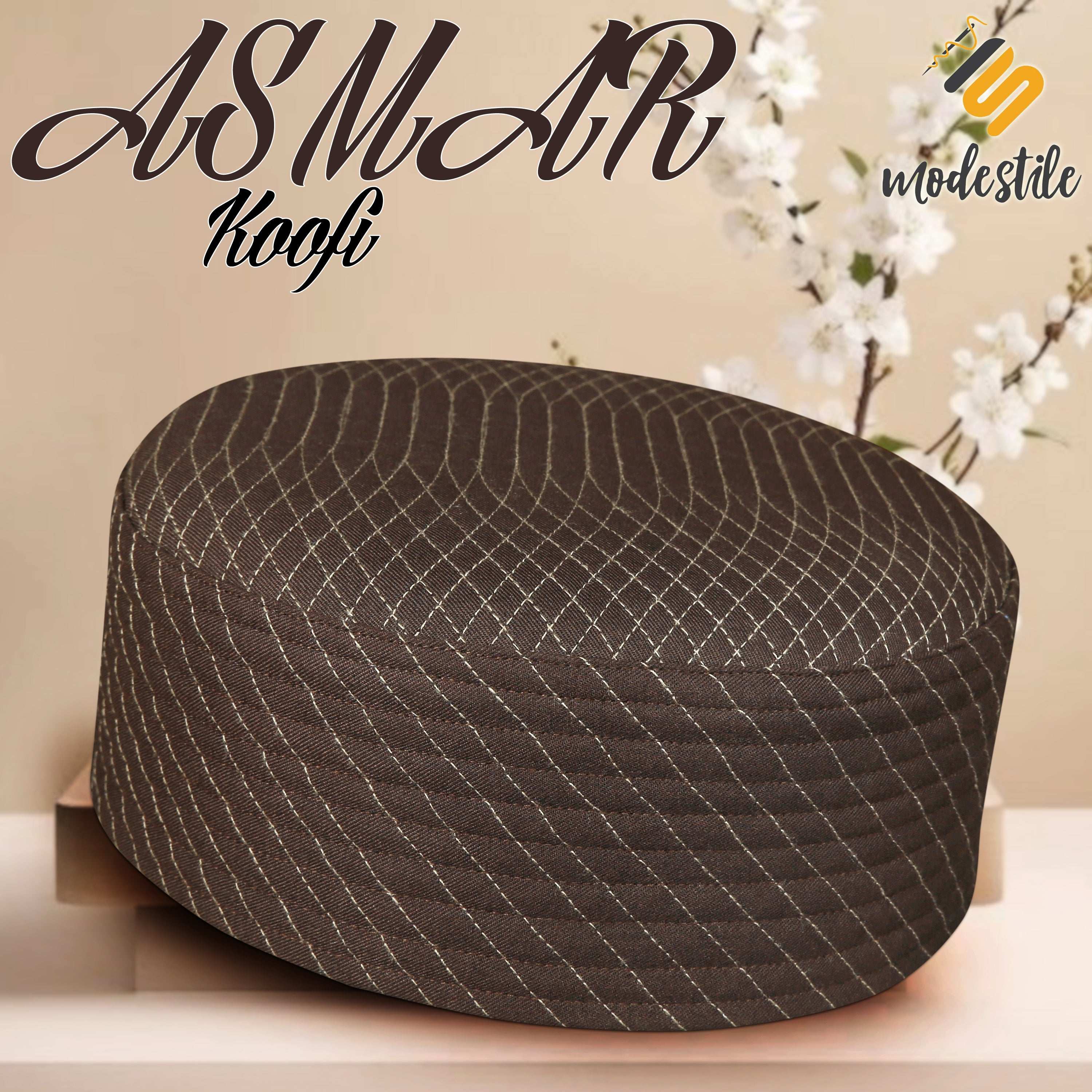 "Muslim Asmar Prayer Kufi Hat For Mens"