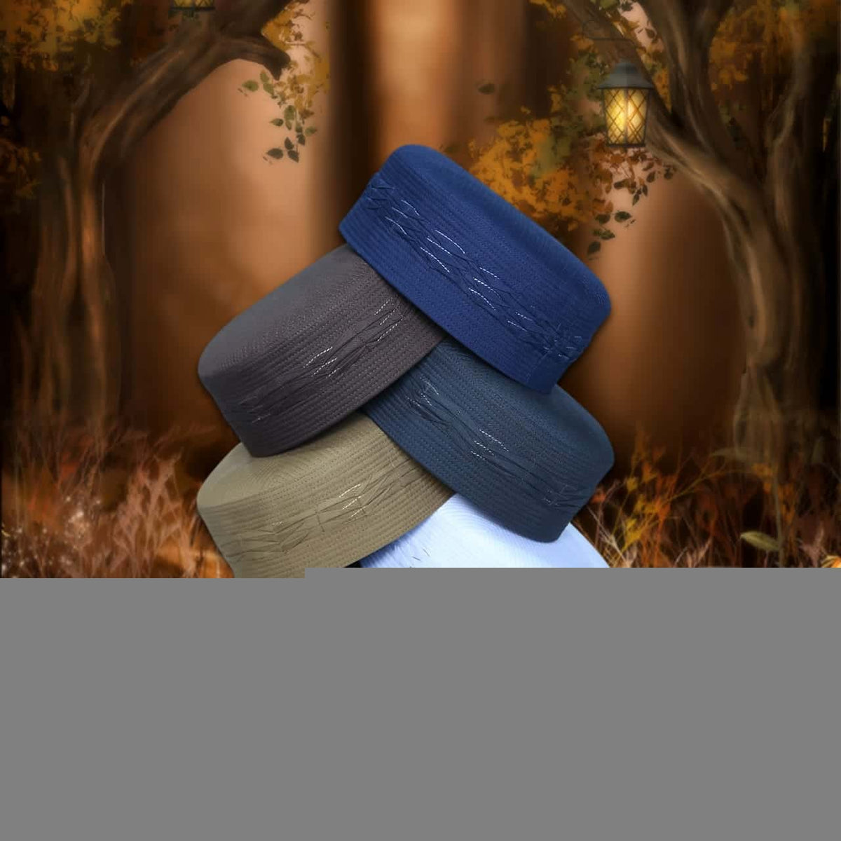 "Muslim Afridi Prayer Kufi Hat For Mens Modestile"