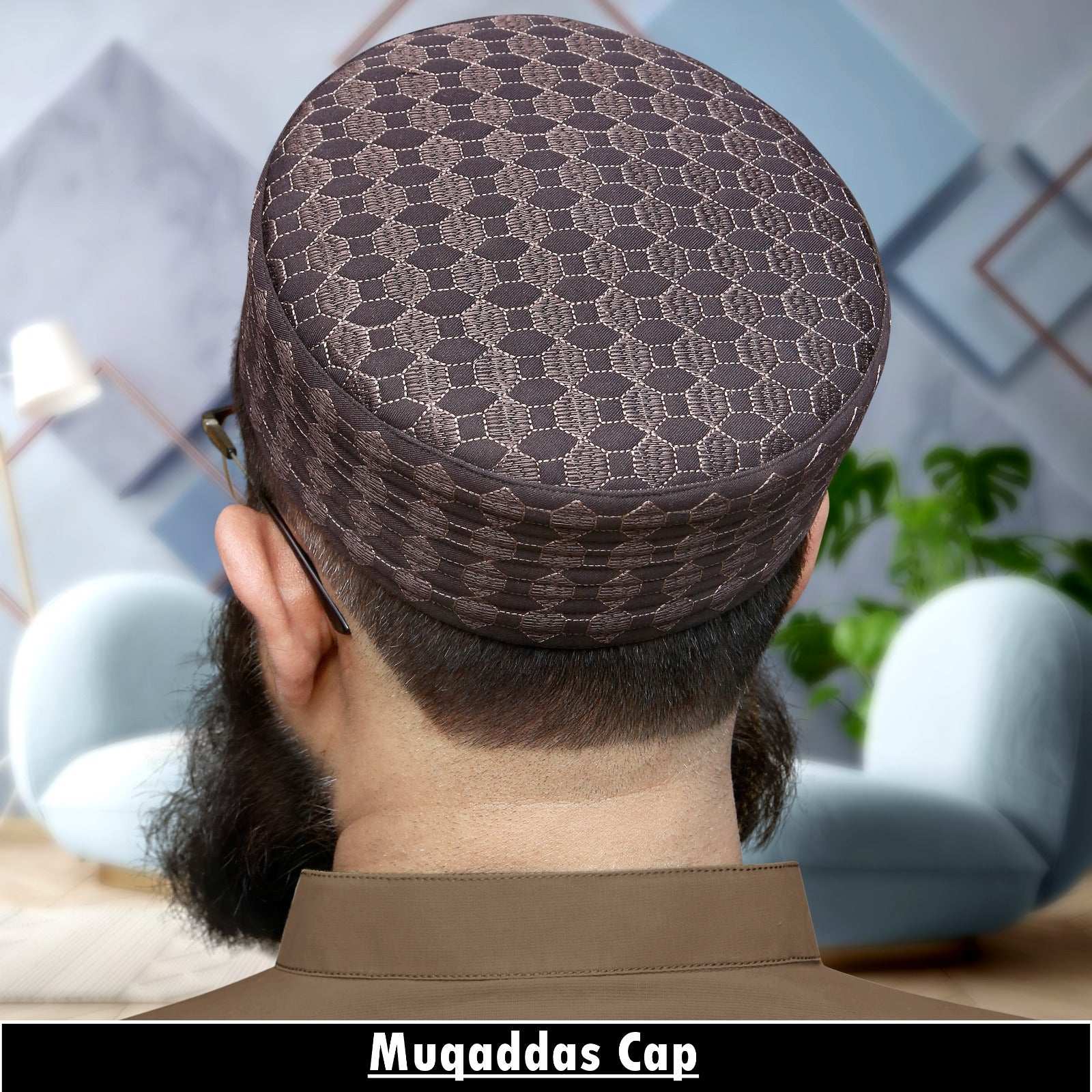 "Muslim Fayyad Prayer Kufi Hat For Mens"