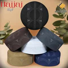 "Muslim Hajjaj Prayer Kufi Hat For Mens Modestile"