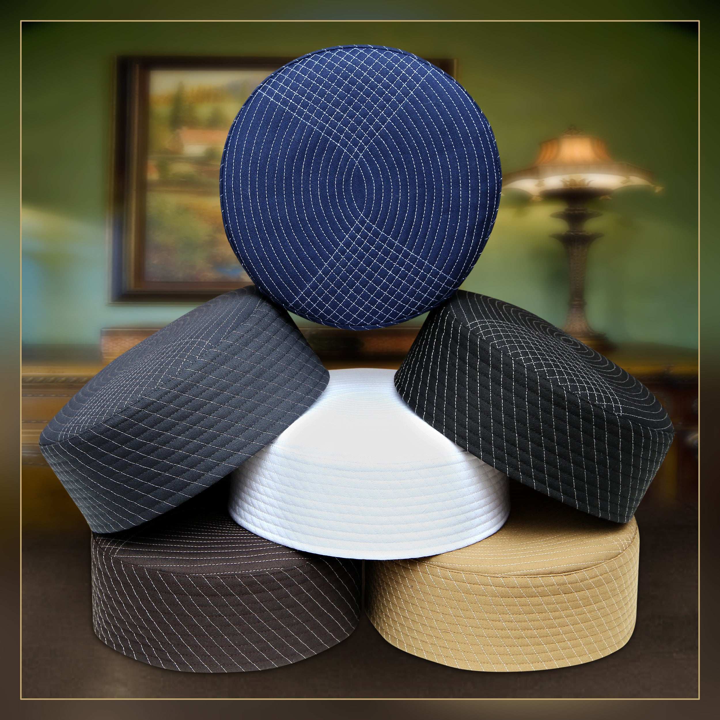 "Muslim Isbagh Prayer Kufi Hat For Mens Modestile"