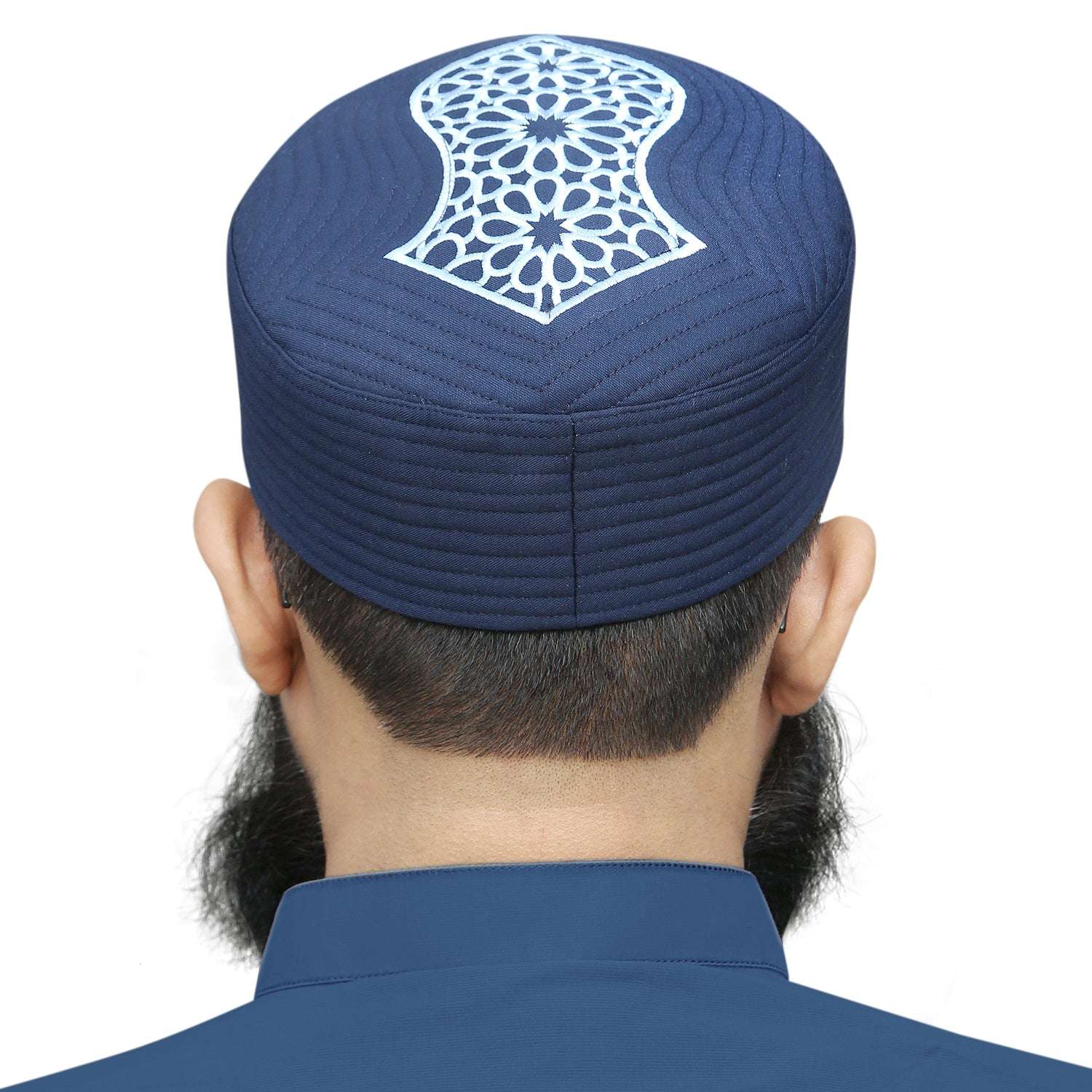 "Muslim Mujtaba Nalain Prayer Kufi Hat For Mens"