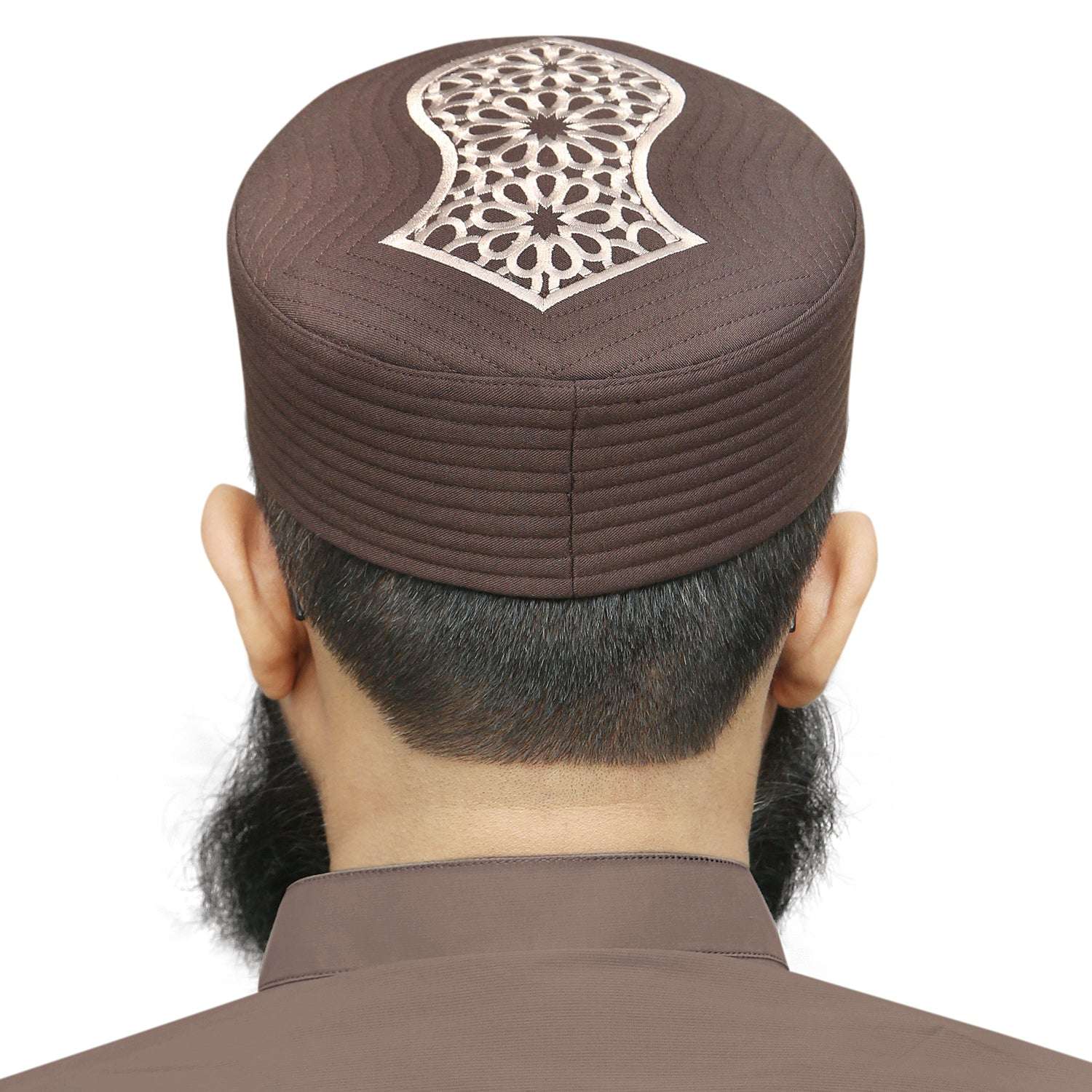 "Muslim Mujtaba Nalain Prayer Kufi Hat For Mens"
