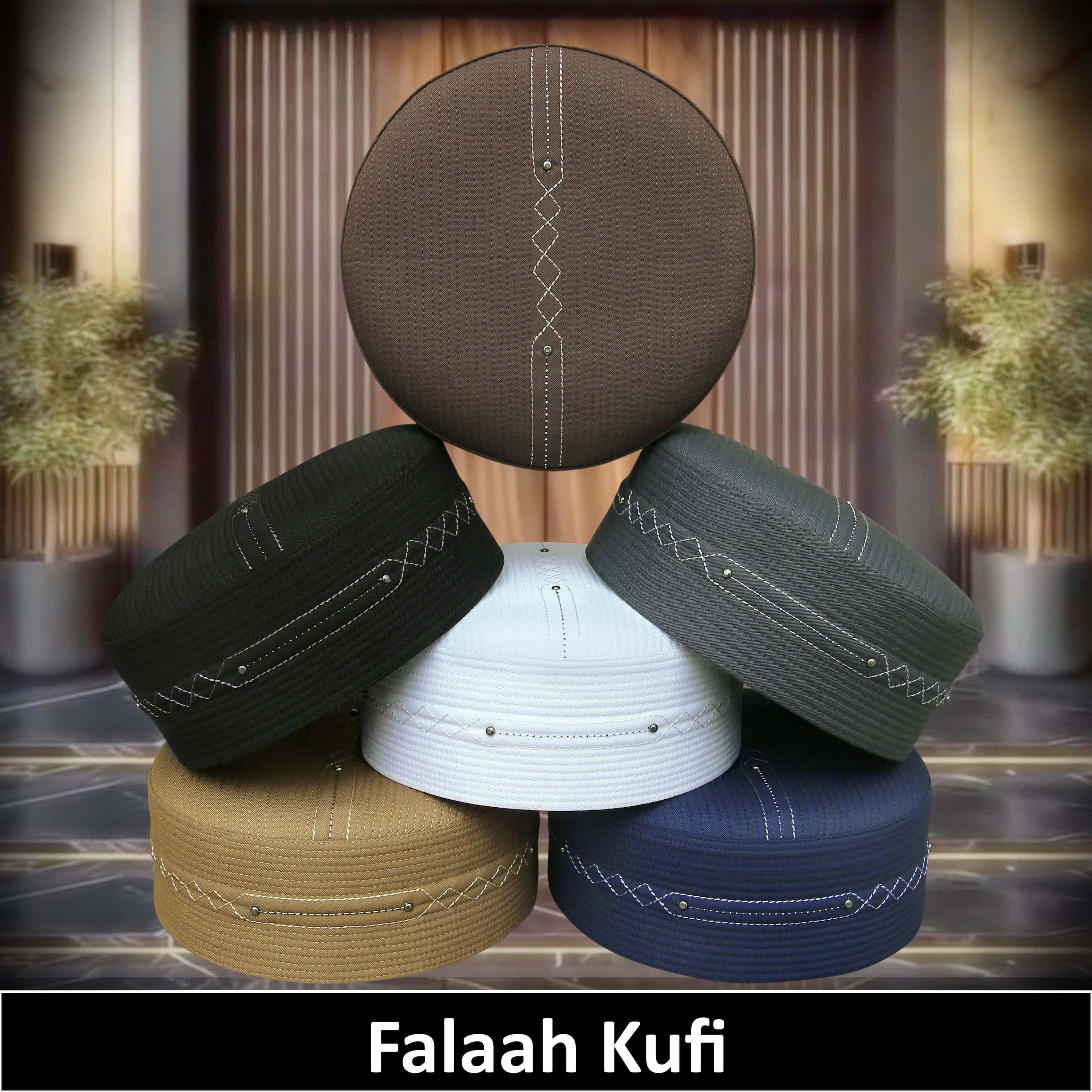 "Modestile Falah Prayer Islamic Kufi Hat For Men's Traditional Headwear Modestile"