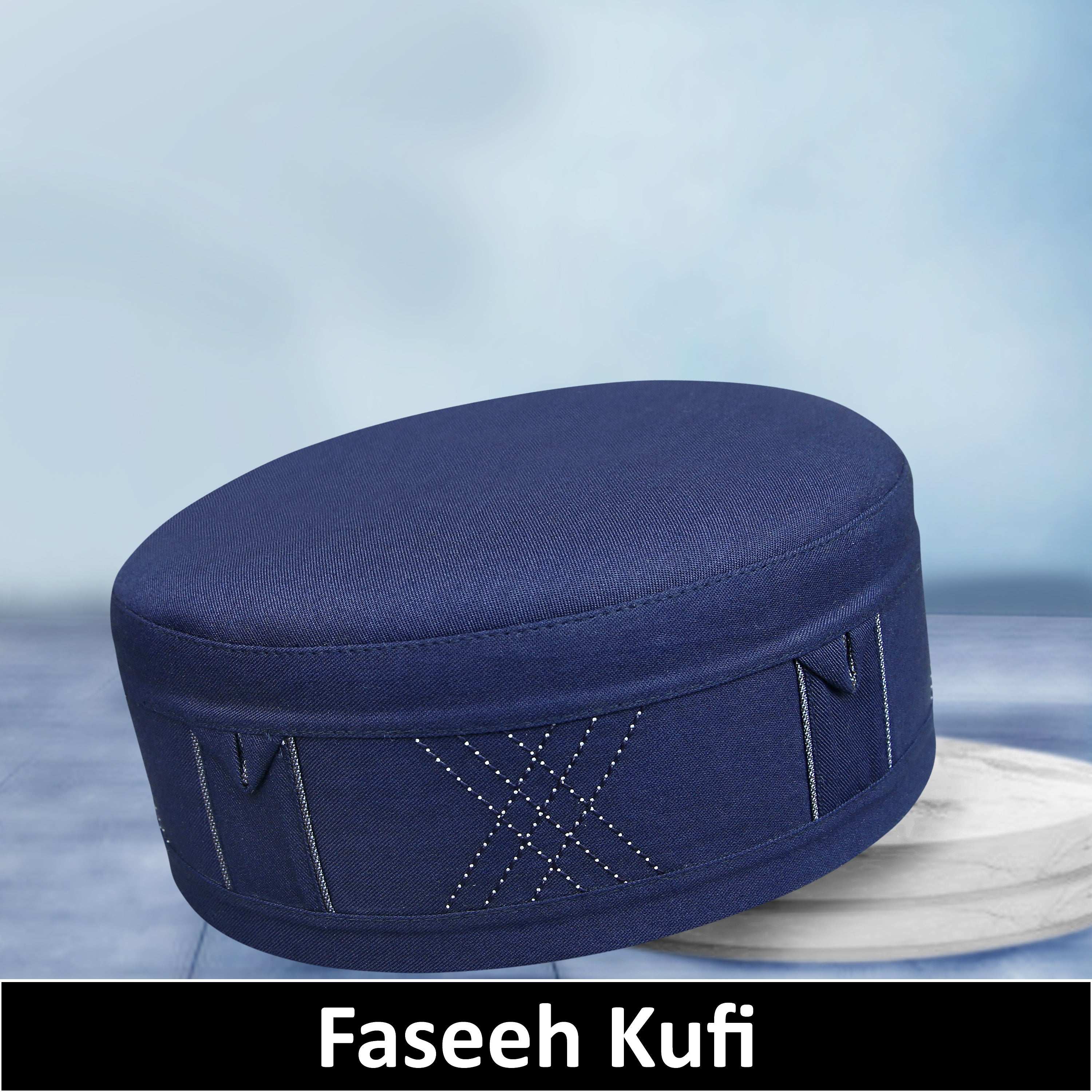 "Muslim Faseeh Prayer Kufi Hat for mens – Islamic Kufi Cap for Salah"