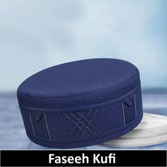 "Muslim Faseeh Prayer Kufi Hat for mens – Islamic Kufi Cap for Salah"