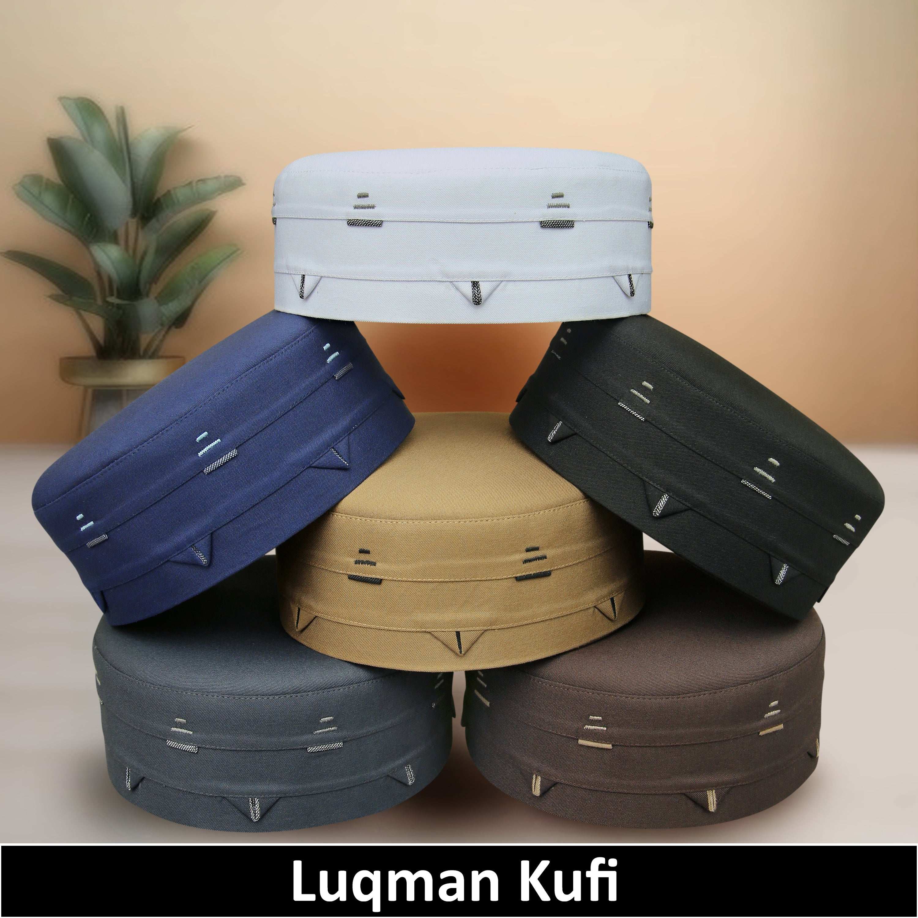 "Muslim Luqman Prayer Kufi Hat for mens – Islamic Cap for Salah Modestile"