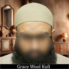 "Muslim Grace Wool Prayer Kufi Hat For Mens"