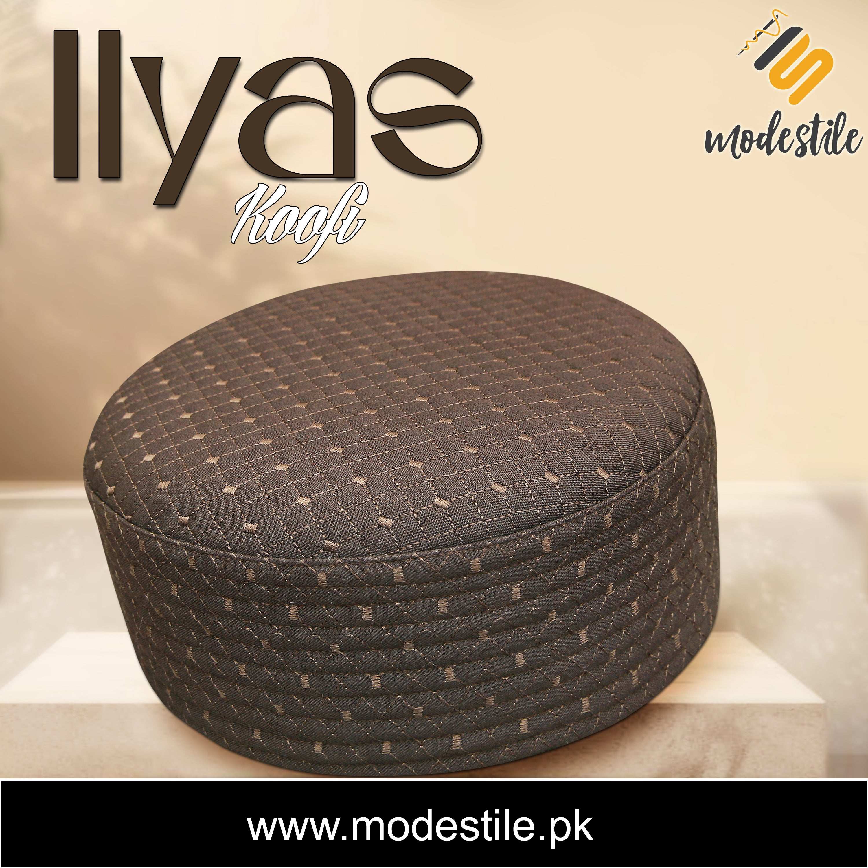 "Islamic Kufi Hat for Salah – Ilyas Edition by Modestile"