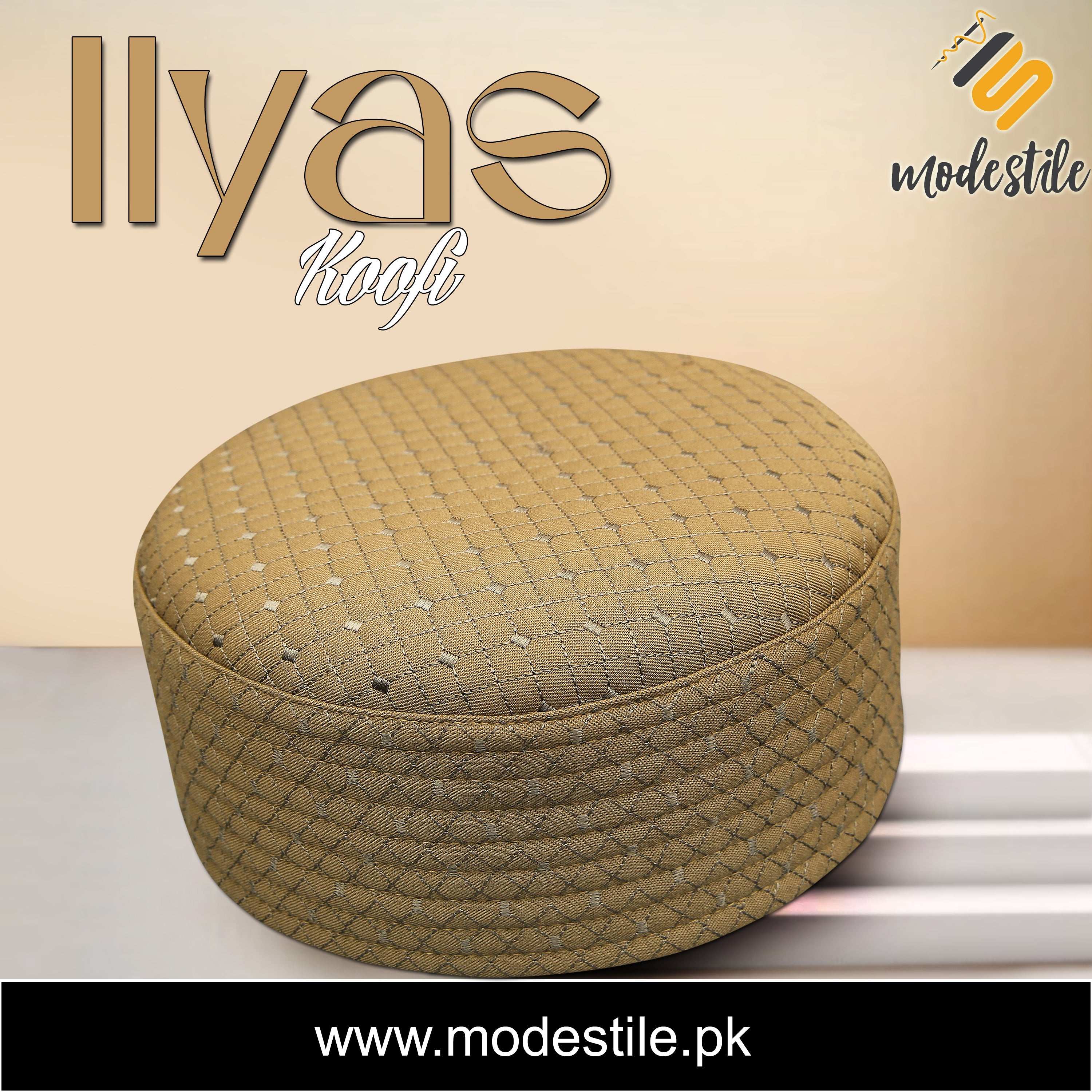 "Islamic Kufi Hat for Salah – Ilyas Edition by Modestile"