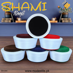 "Men’s Premium Shami Cap SH-004 – Traditional Imama Turban Style Turkish Koofi Modestile"