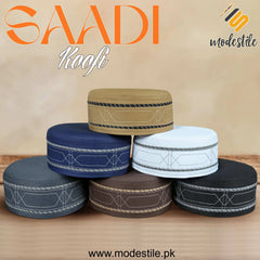 "Muslim Saadi Prayer Kufi Hat for Men – New Muslim Headwear Cap Modestile"