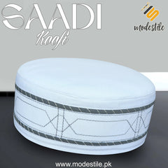 "Muslim Saadi Prayer Kufi Hat for Men – New Muslim Headwear Cap"
