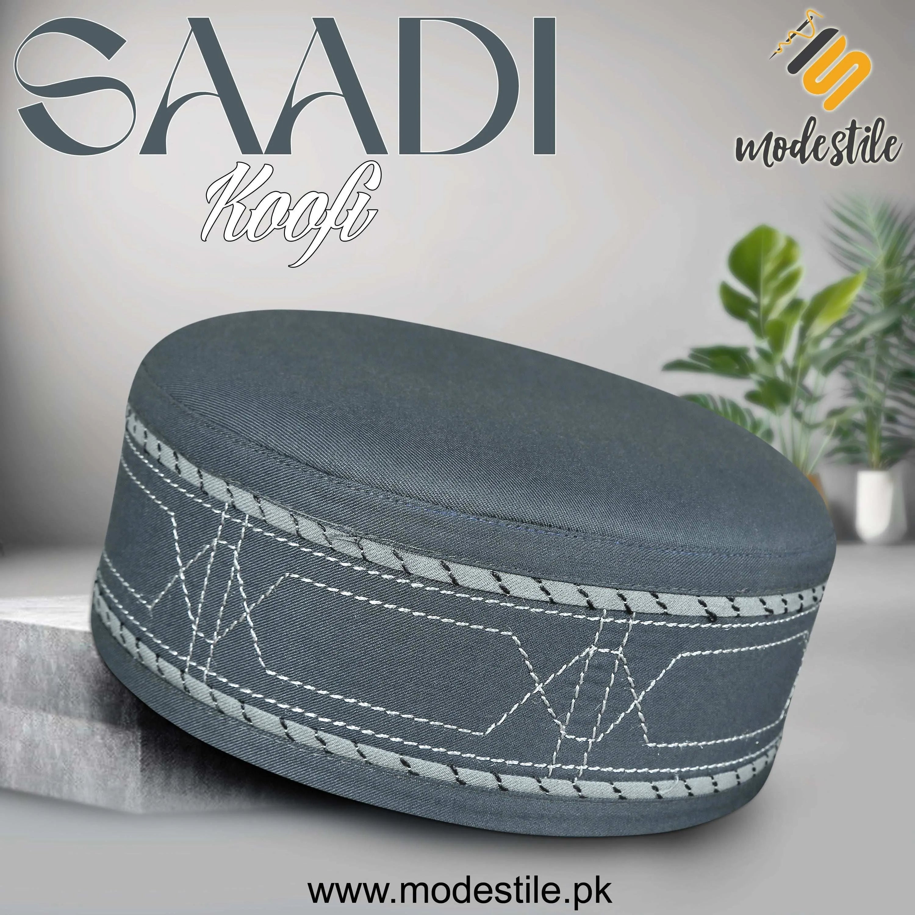 "Muslim Saadi Prayer Kufi Hat for Men – New Muslim Headwear Cap"