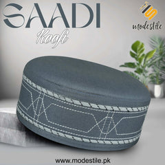 "Muslim Saadi Prayer Kufi Hat for Men – New Muslim Headwear Cap"
