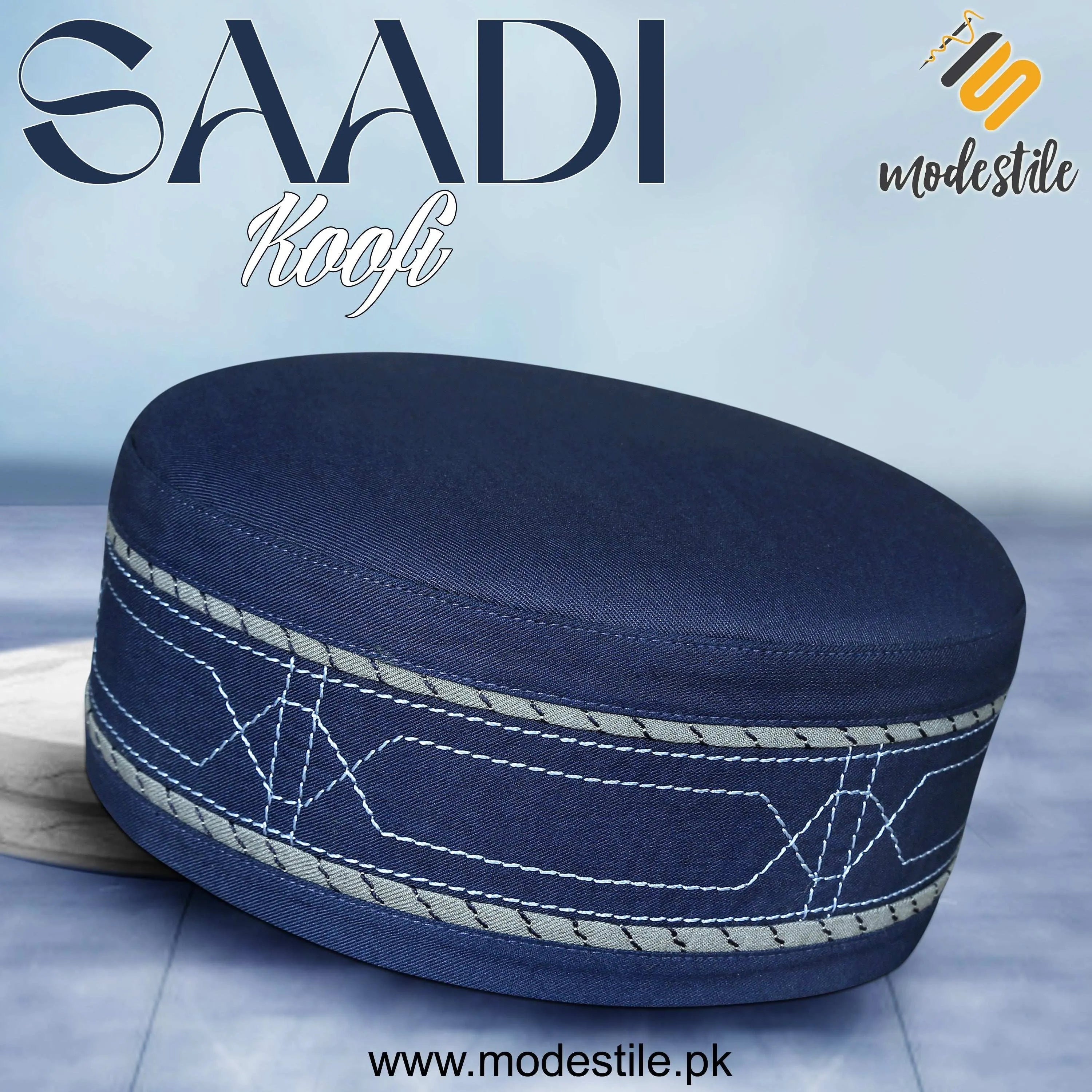 "Muslim Saadi Prayer Kufi Hat for Men – New Muslim Headwear Cap"
