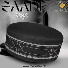 "Muslim Saadi Prayer Kufi Hat for Men – New Muslim Headwear Cap"