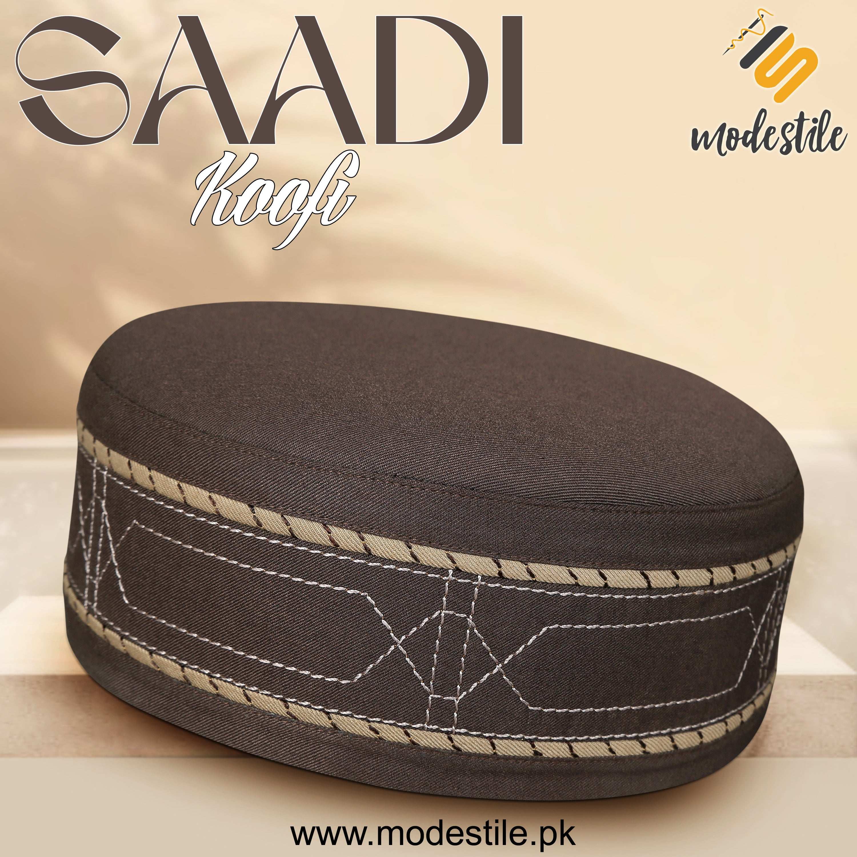 "Muslim Saadi Prayer Kufi Hat for Men – New Muslim Headwear Cap"