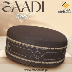 "Muslim Saadi Prayer Kufi Hat for Men – New Muslim Headwear Cap"