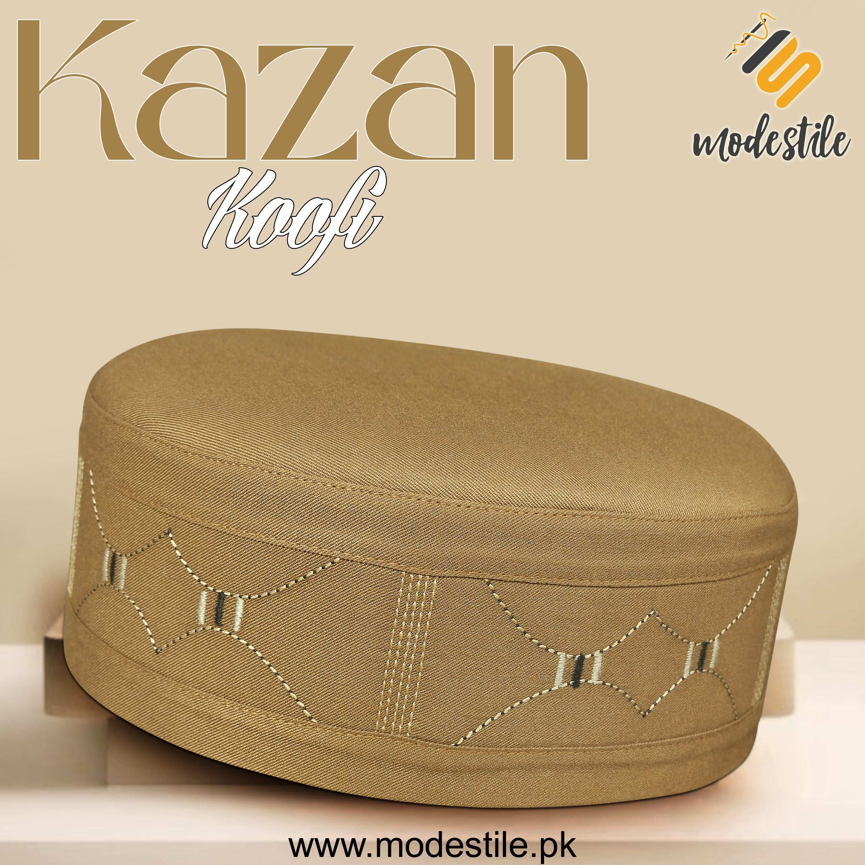 "Muslim Kazan Prayer Kufi Hat for Men – New Islamic Traditional Headwear"