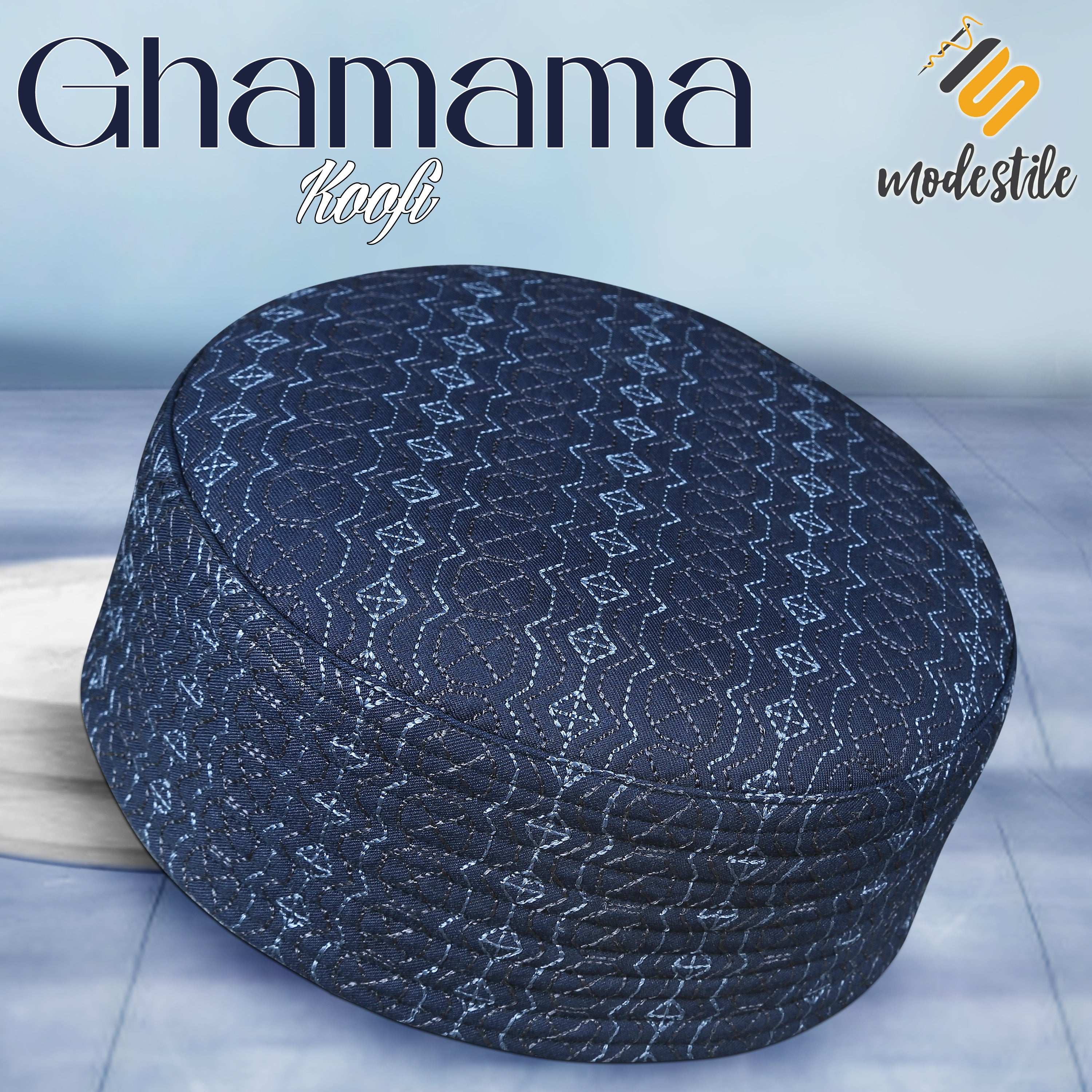"Muslim Ghamama Prayer Kufi Hat For Mens - New Look Design Cap"