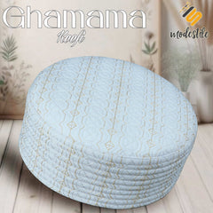 "Muslim Ghamama Prayer Kufi Hat For Mens - New Look Design Cap"