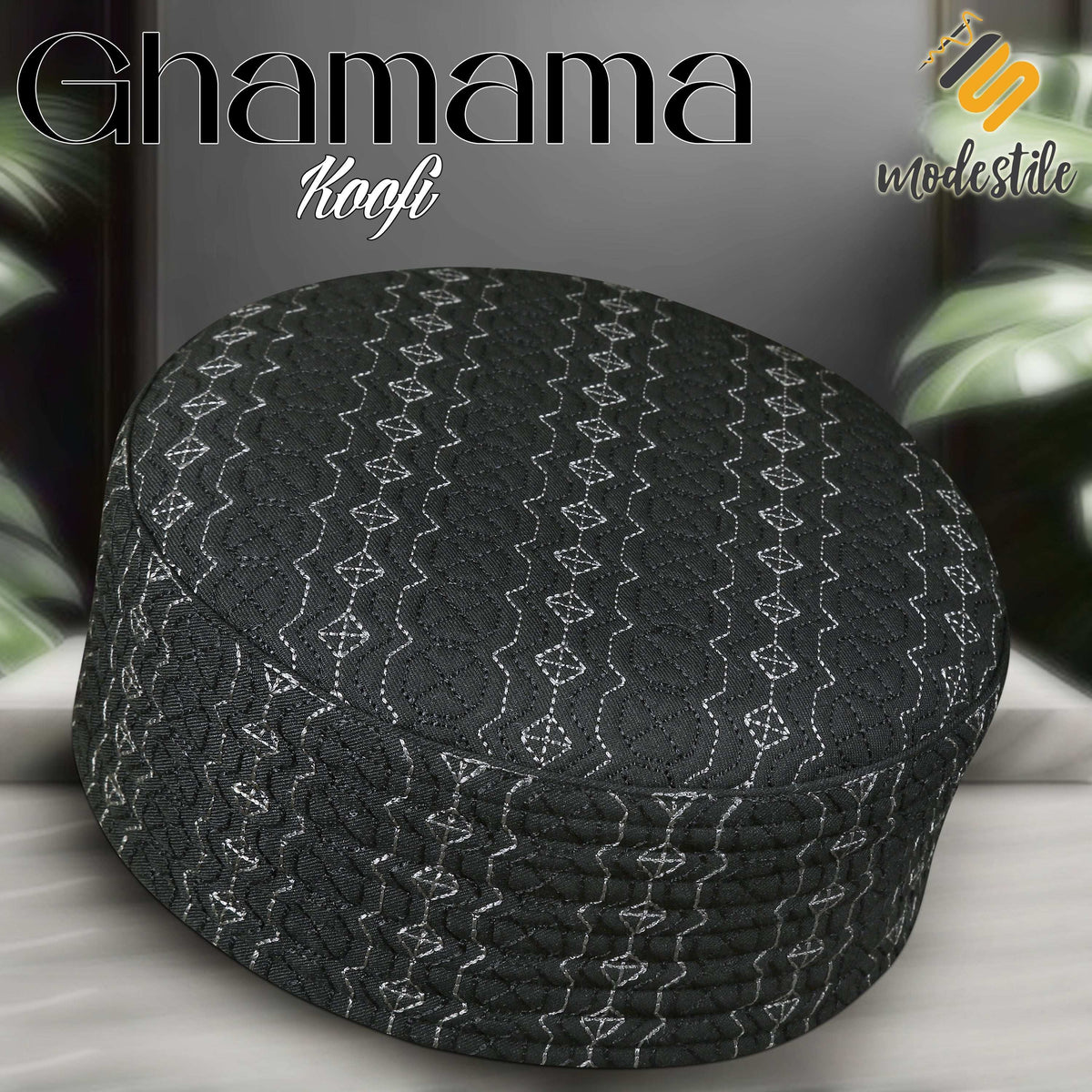 "Muslim Ghamama Prayer Kufi Hat For Mens - New Look Design Cap"