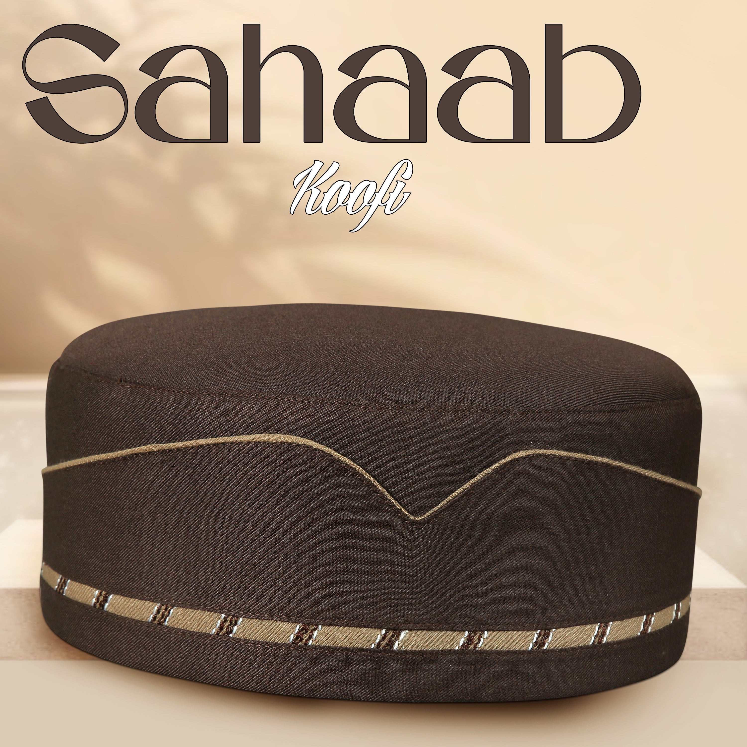 "Muslim Sahaab Prayer Kufi Hat For Mens-Muslim cap for everyday wear Modestile"