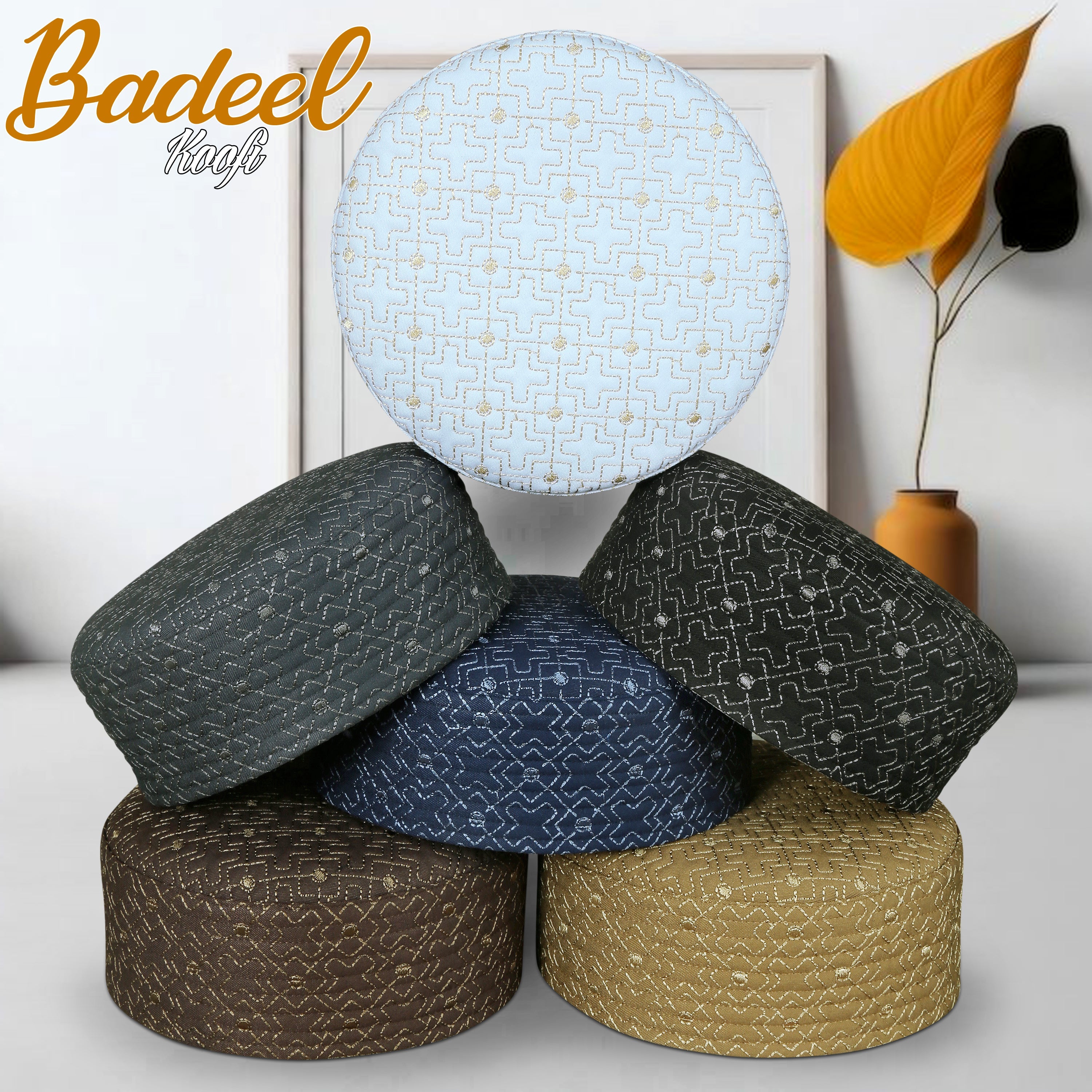 "Muslim Badeel Prayer Kufi Hat For Mens Modestile"