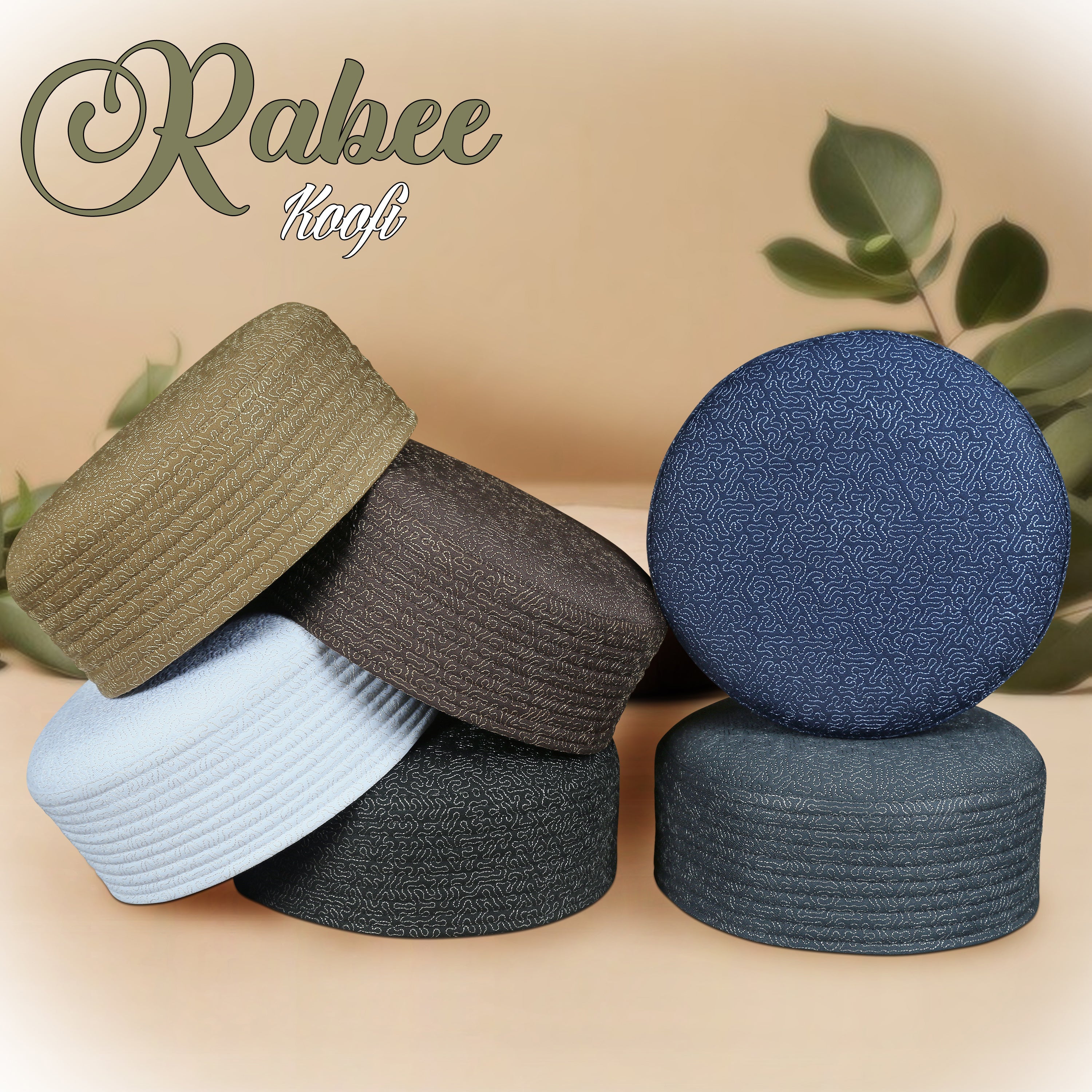 "Muslim Rabee Prayer Kufi Hat For Mens Modestile"