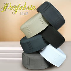 "Perfeksie Muslim Prayer Kufi Hat for Men – Premium Islamic Salah Cap for Daily & Formal Wear Modestile"