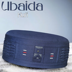 Navy Ubaida Kufi Modern Salah Cap for Men