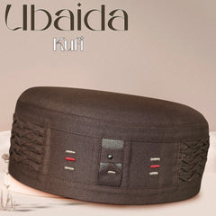 Brown Ubaida Kufi Traditional Muslim Prayer Cap